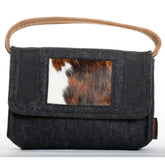 Wandertasche mit Kuhfell